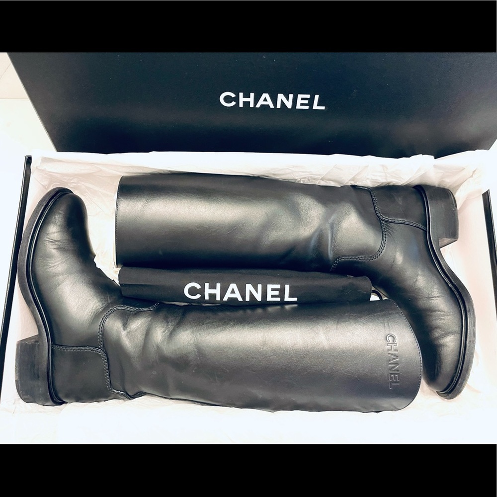 AUTHENTIC Chanel Riding Boots
